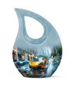 10-inch Supercars Glide Through design urn