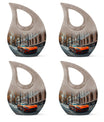  Car Urn 3 Inch Keepsake Pack of 4