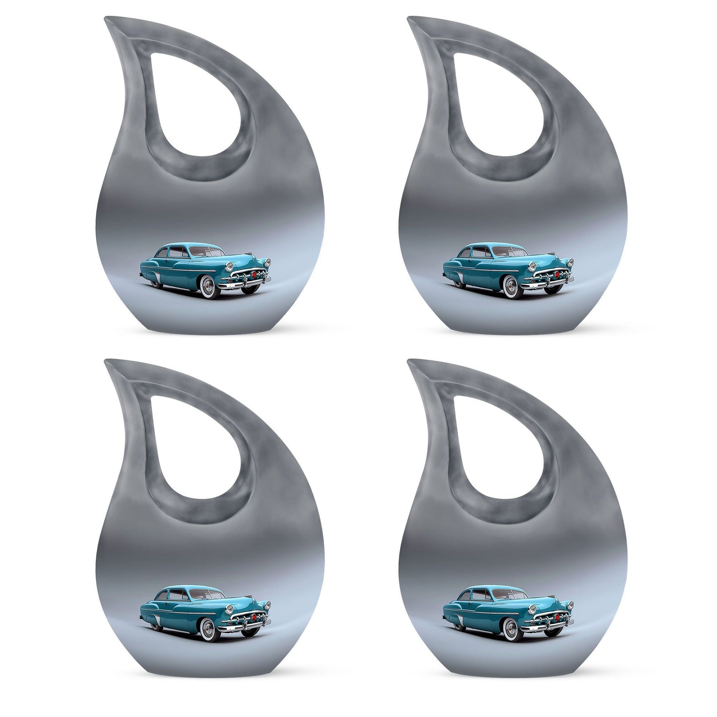 Vintage Charm of cross drop design human urns, 