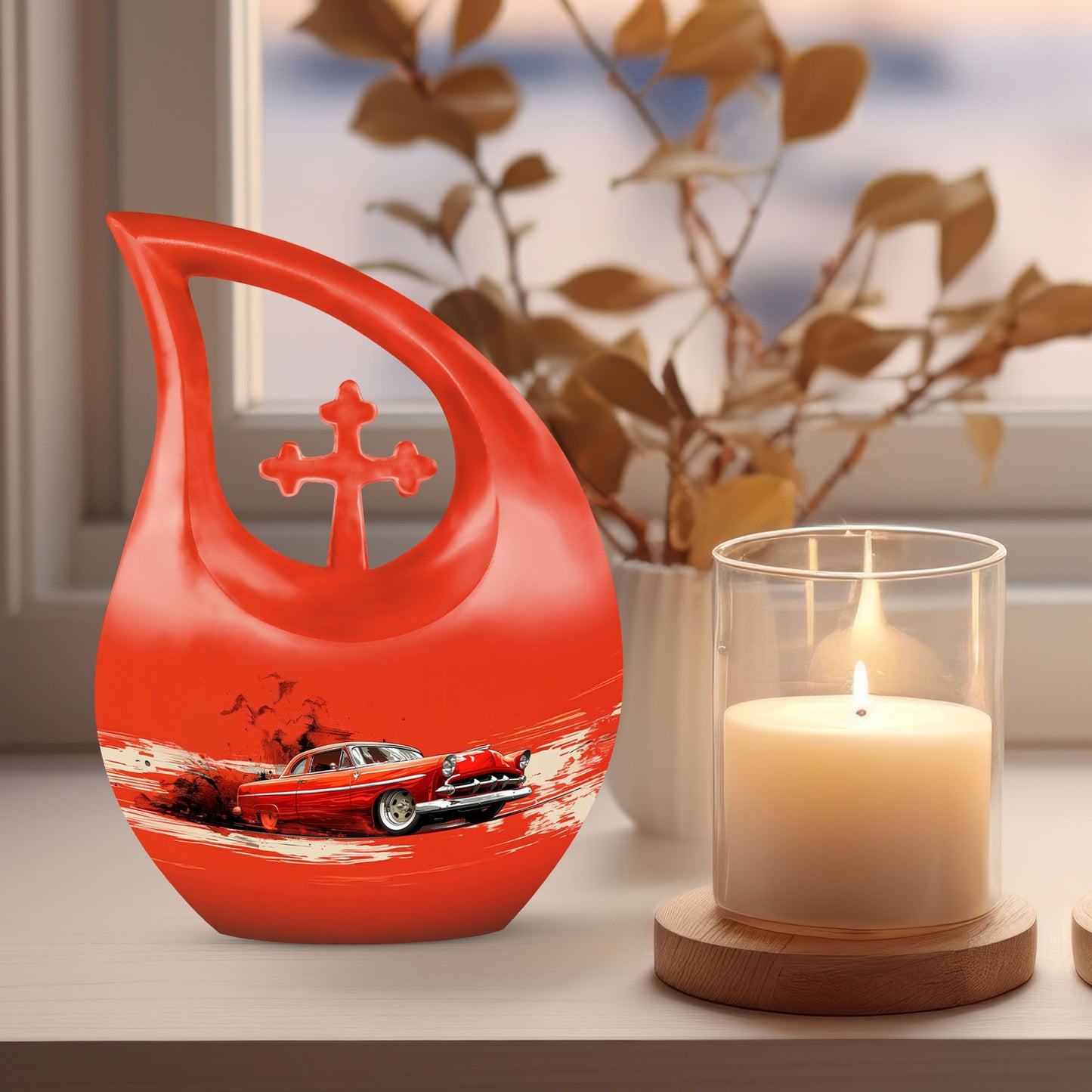 Large 10-inch Artistic Rush Urn 