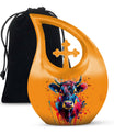 10 inch Colorful Bull urn 