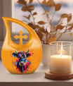 10 inch Colorful Bull urn 