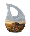 Sunlit Citadel Cross Drop Medium Urn,