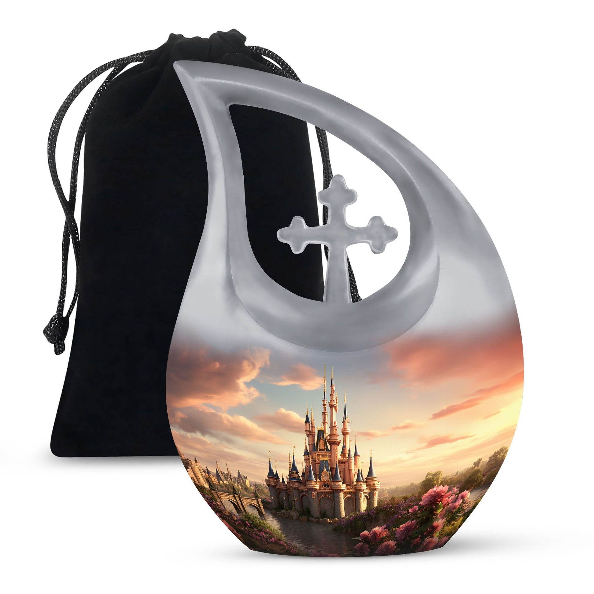 10-inch Fairytale Twilight Castle Urn 