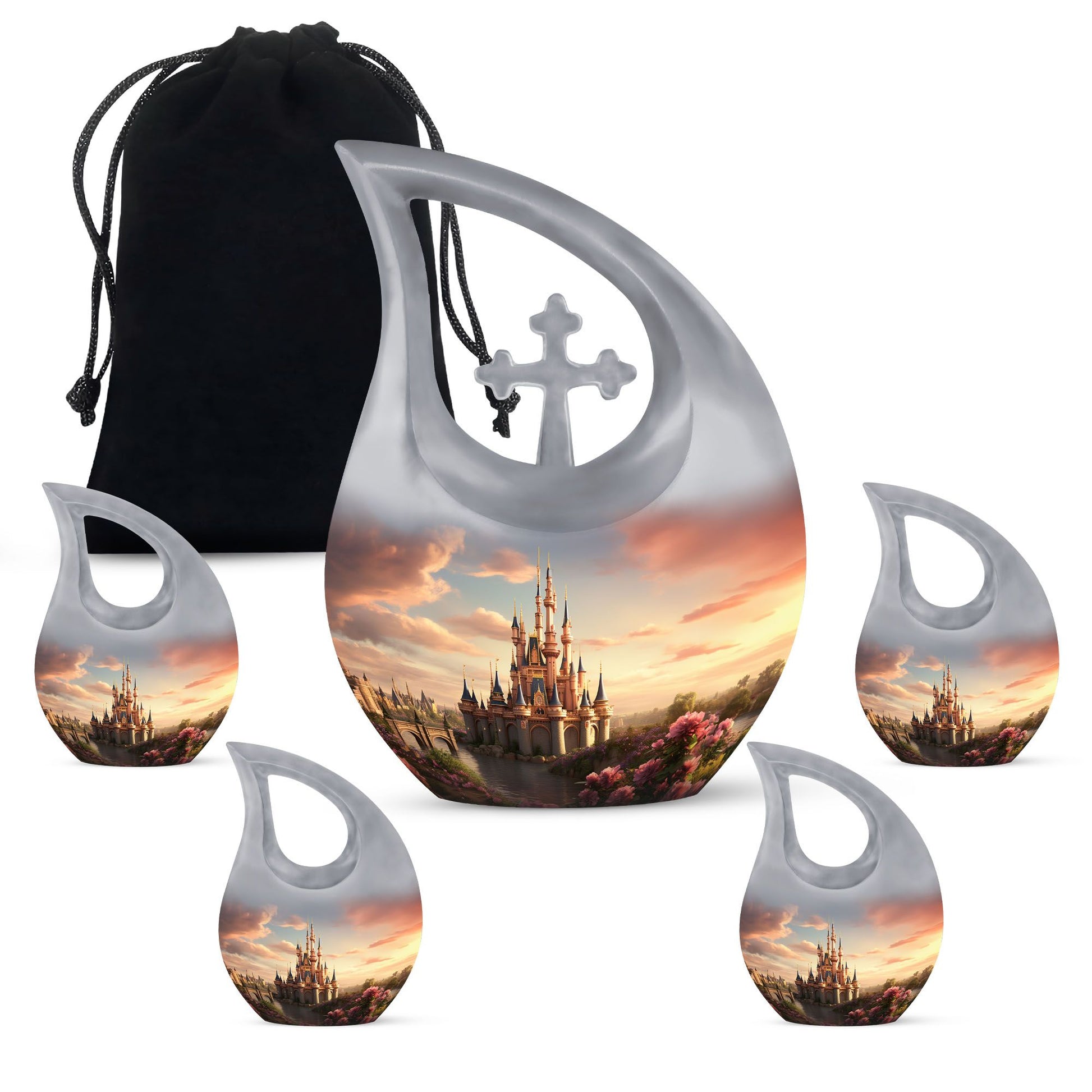 10-inch Fairytale Twilight Castle Urn 