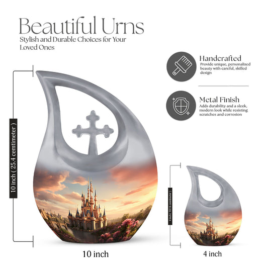 10-inch Fairytale Twilight Castle Urn 