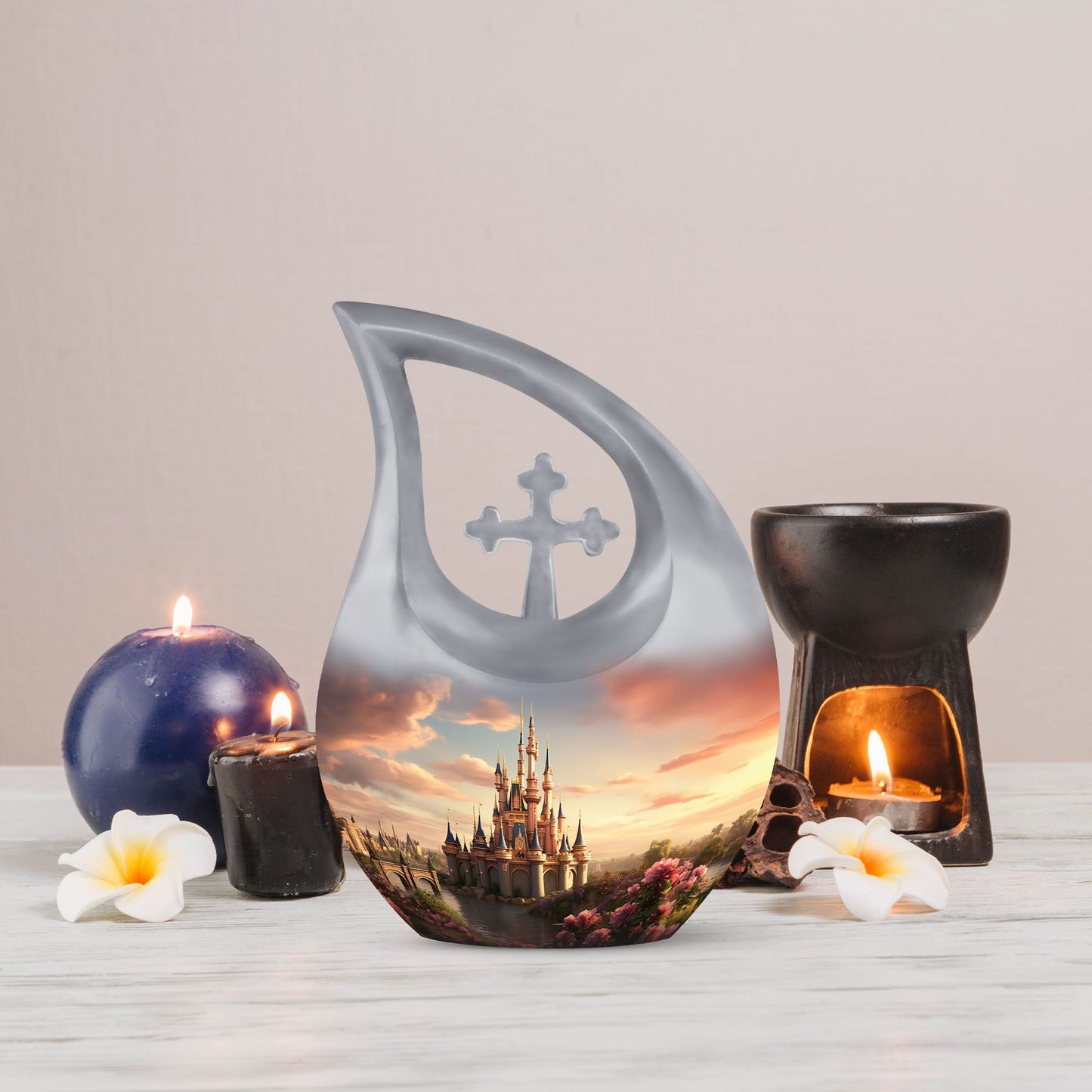 10-inch Fairytale Twilight Castle Urn 