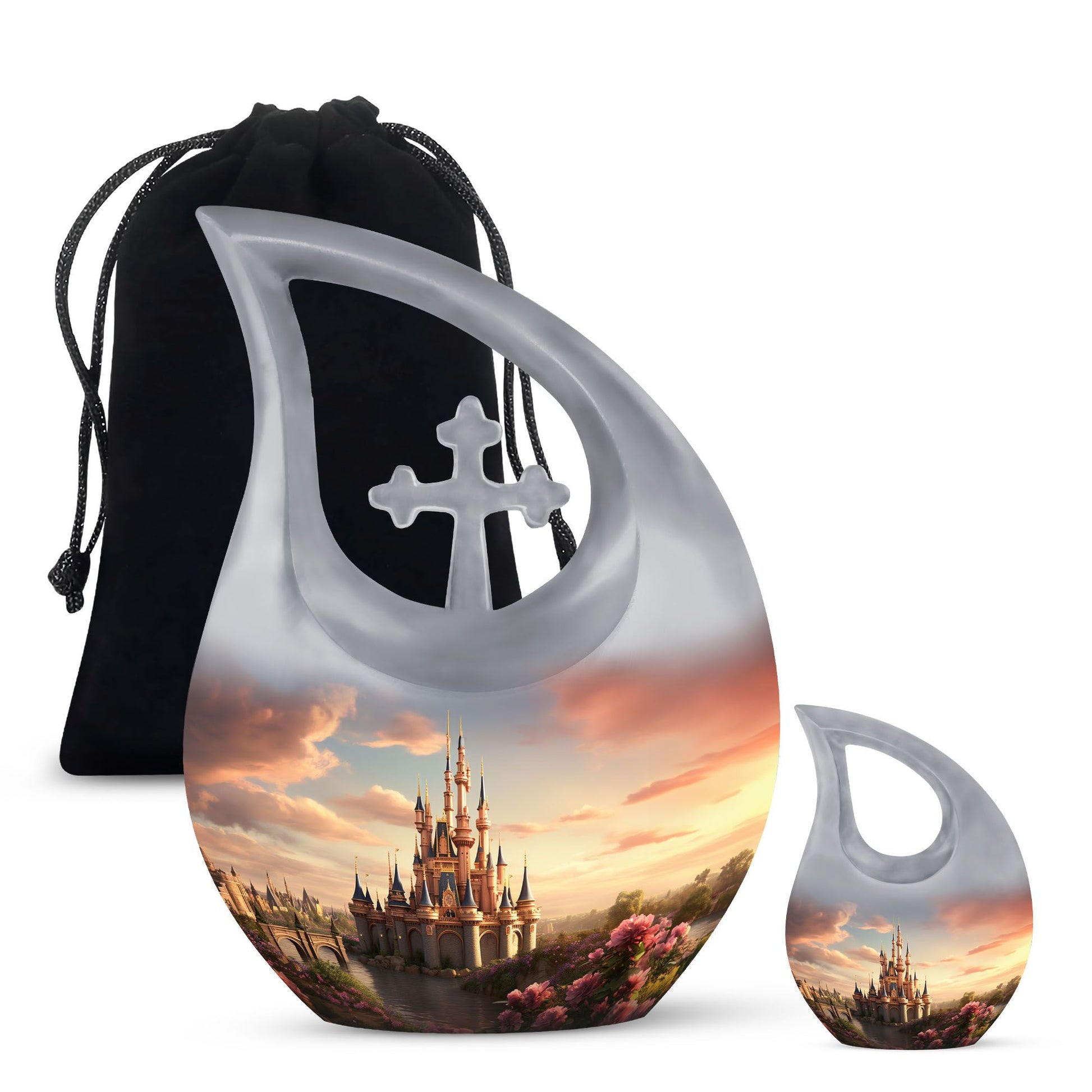 10-inch Fairytale Twilight Castle Urn 