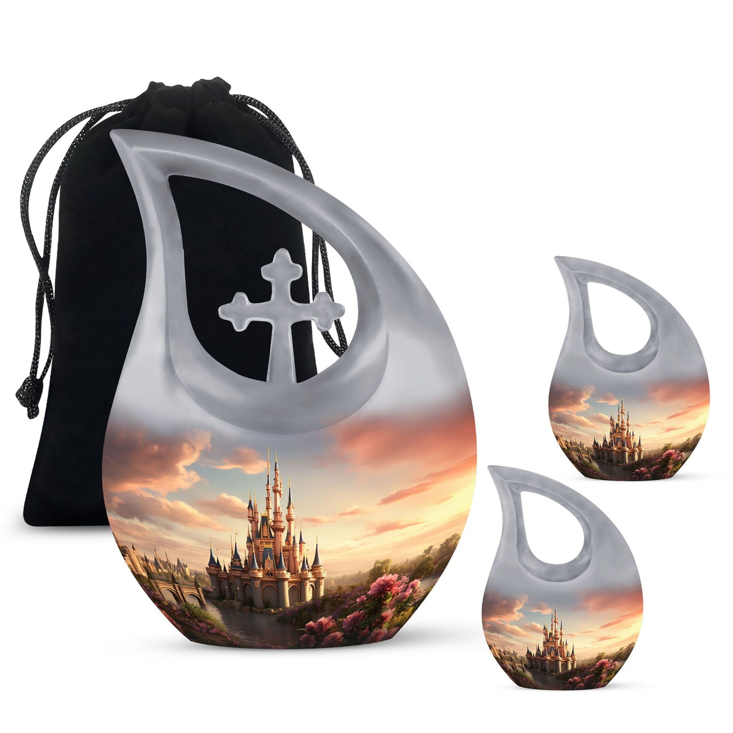 10-inch Fairytale Twilight Castle Urn 