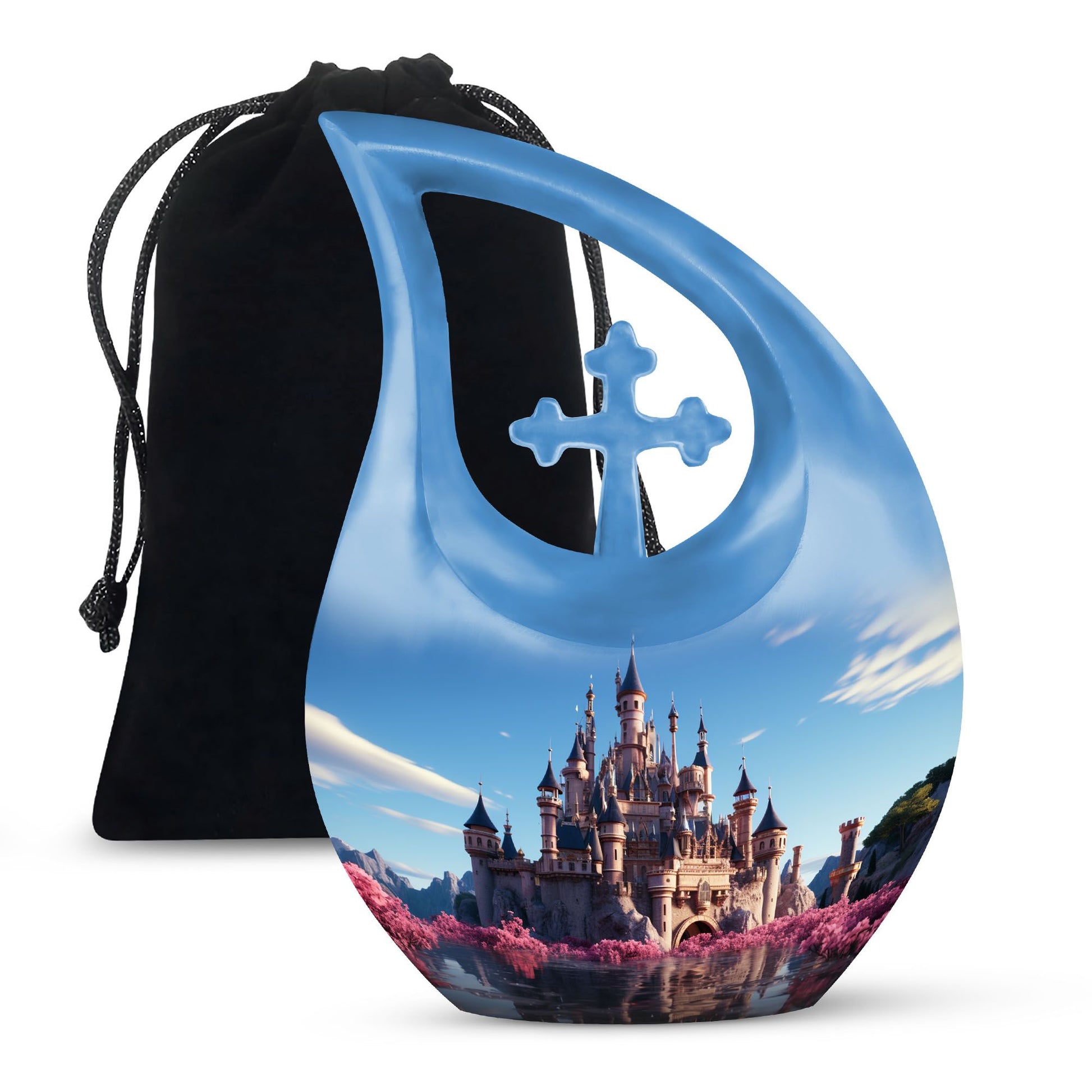 10 inch Cherry Blossom Fortress Urn