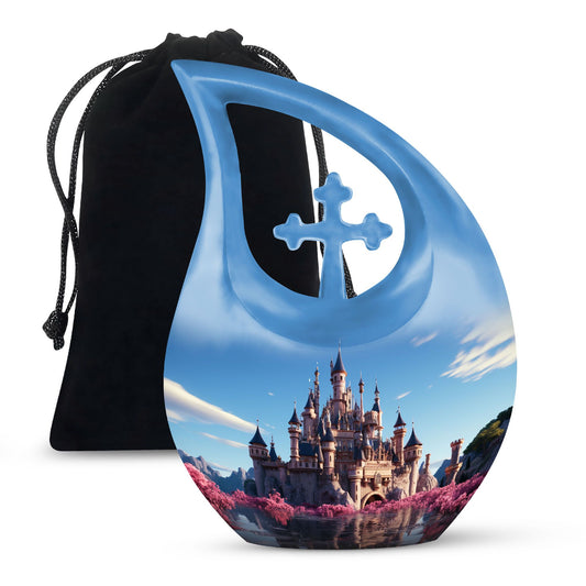 10 inch Cherry Blossom Fortress Urn