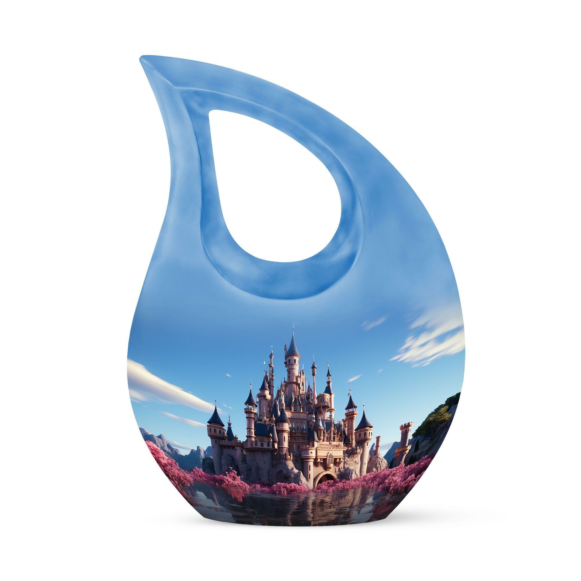 10 inch Cherry Blossom Fortress Urn