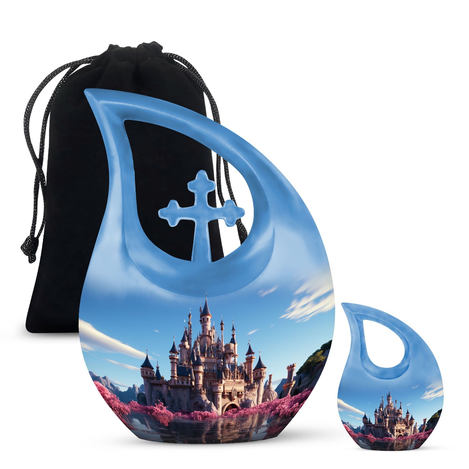 10 inch Cherry Blossom Fortress Urn