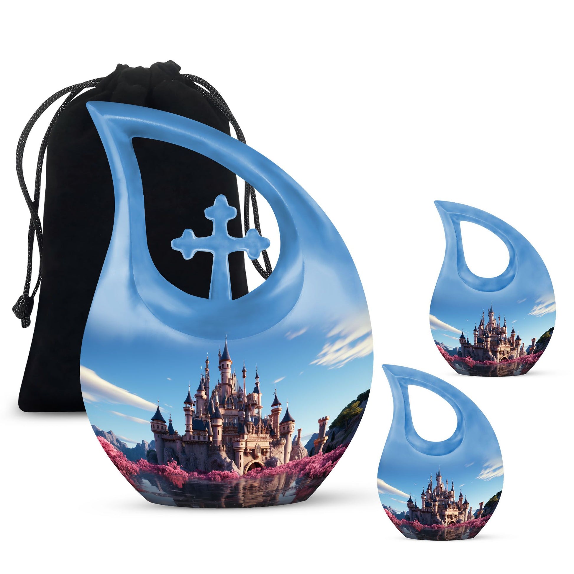 10 inch Cherry Blossom Fortress Urn