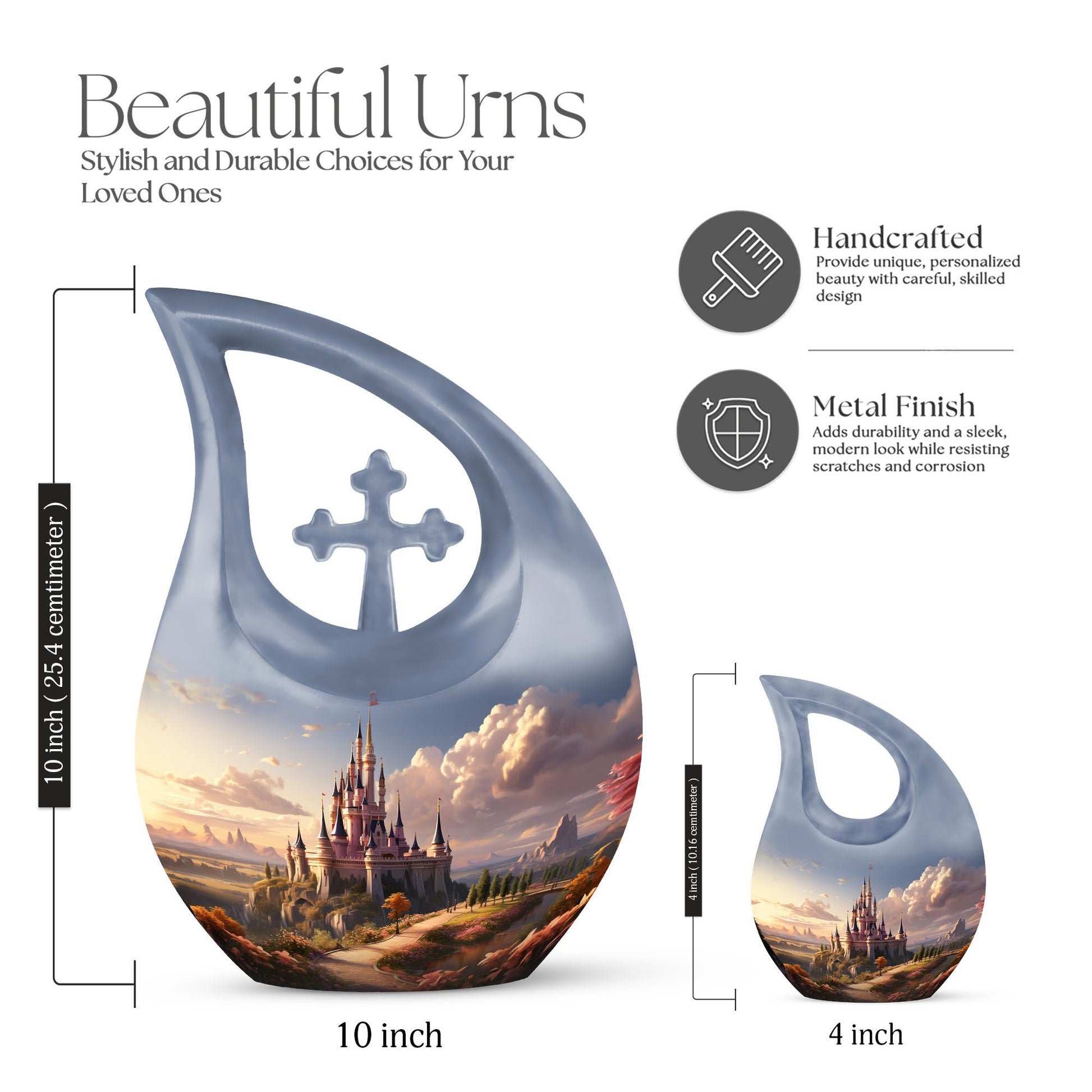 Twilight Majesty Cross Drop Design Urn