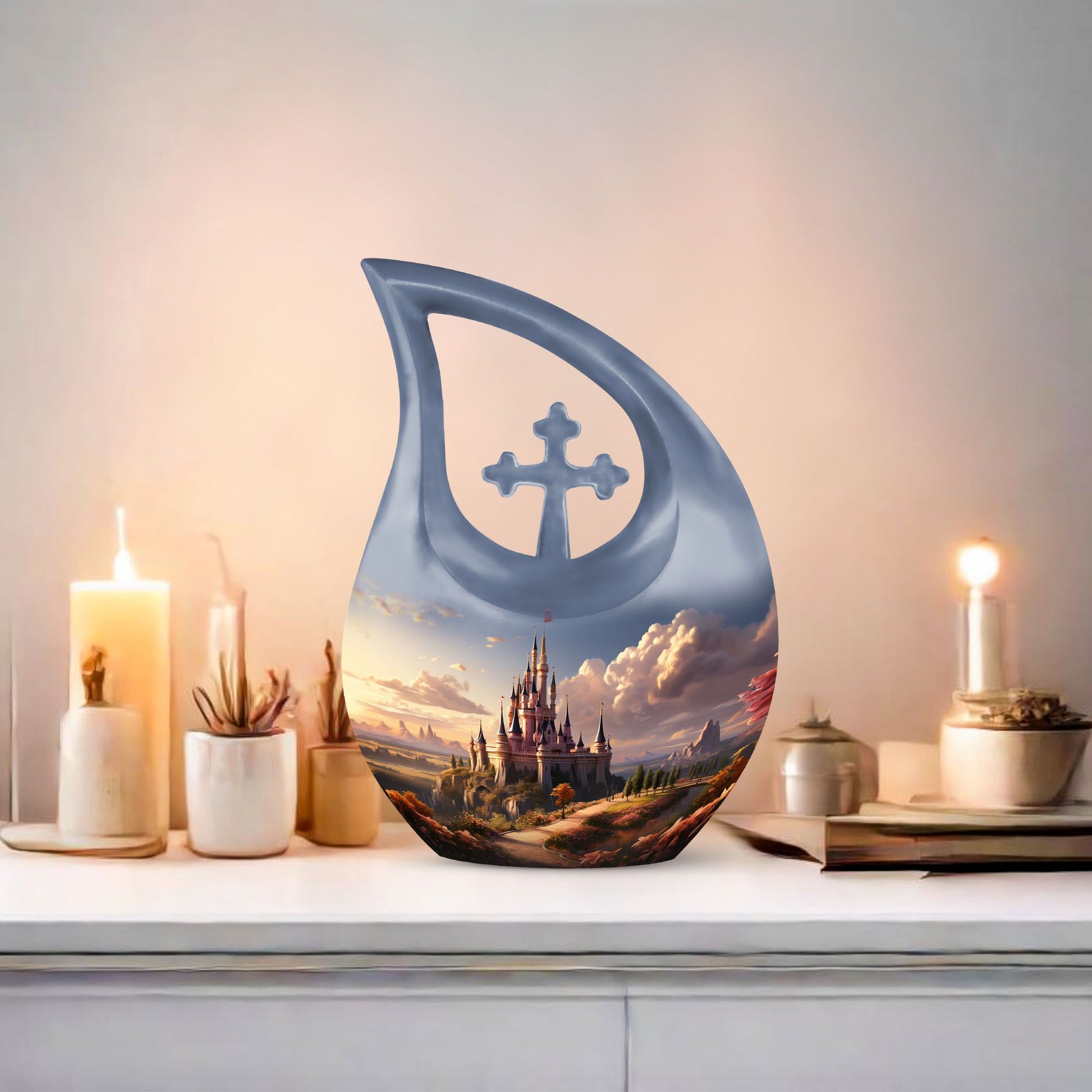 Twilight Majesty Cross Drop Design Urn