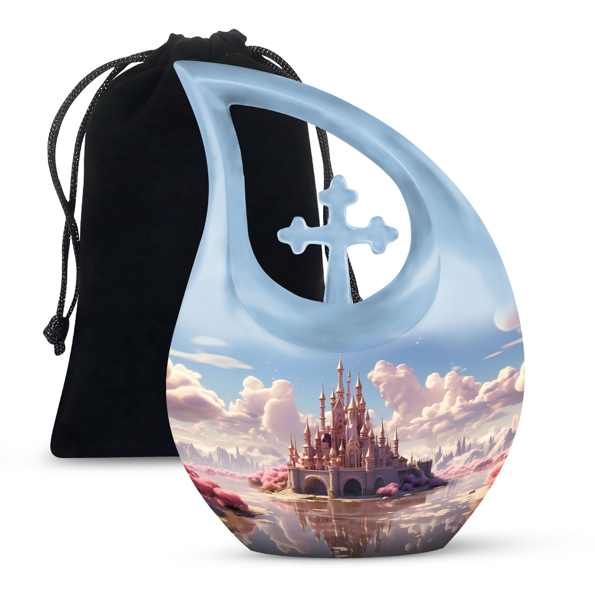 10-inch Cotton Cloud Castle urn