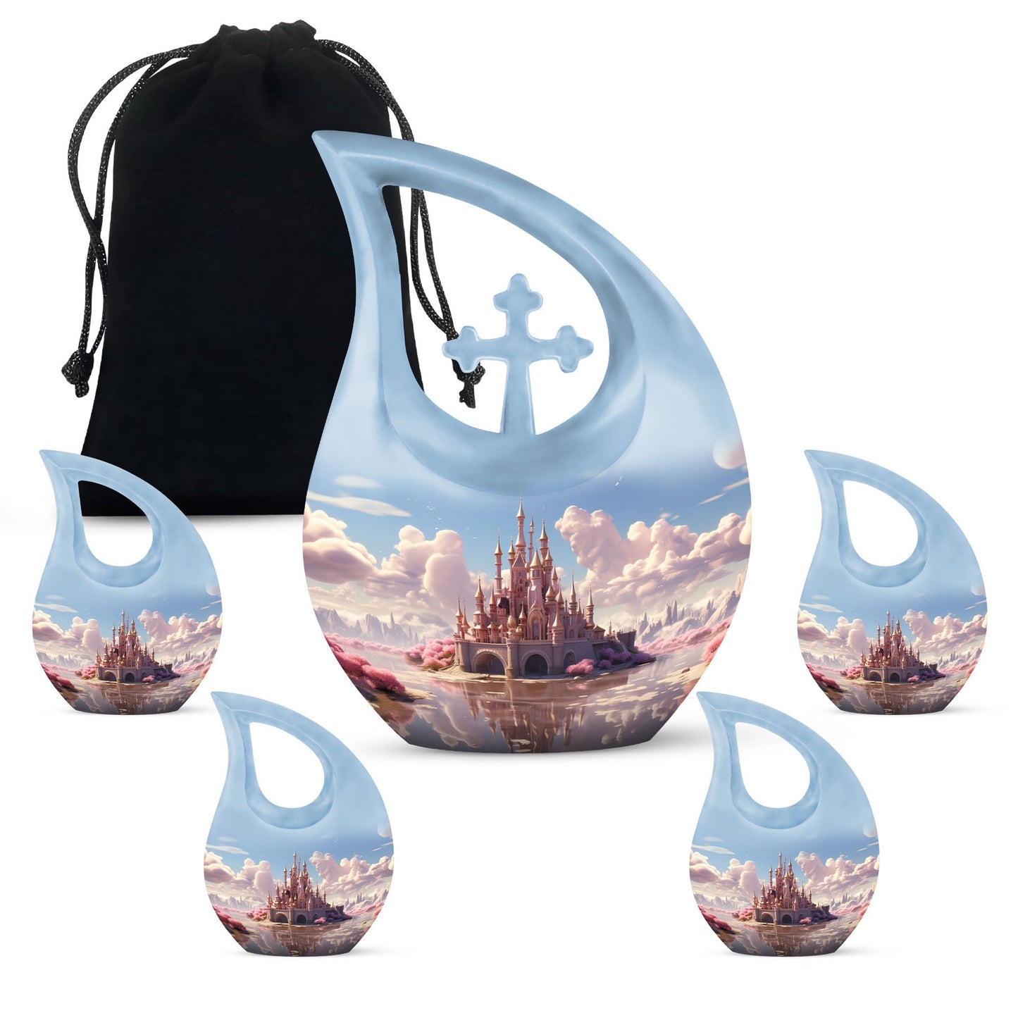 10-inch Cotton Cloud Castle urn