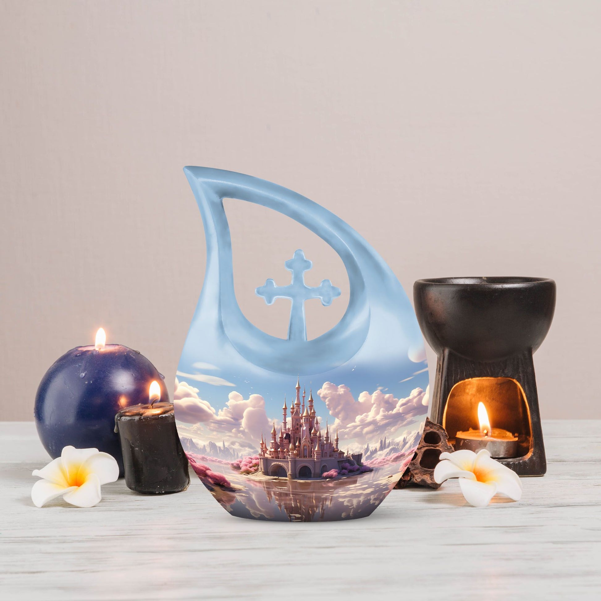 10-inch Cotton Cloud Castle urn