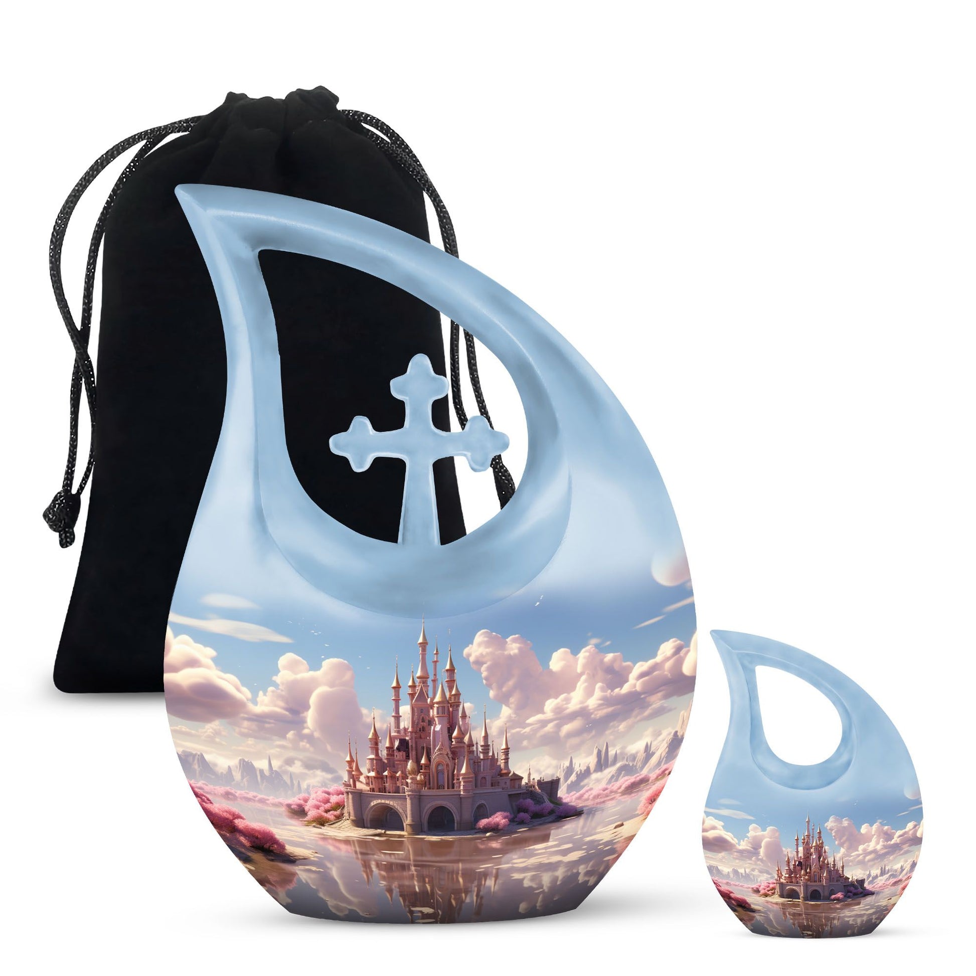 10-inch Cotton Cloud Castle urn