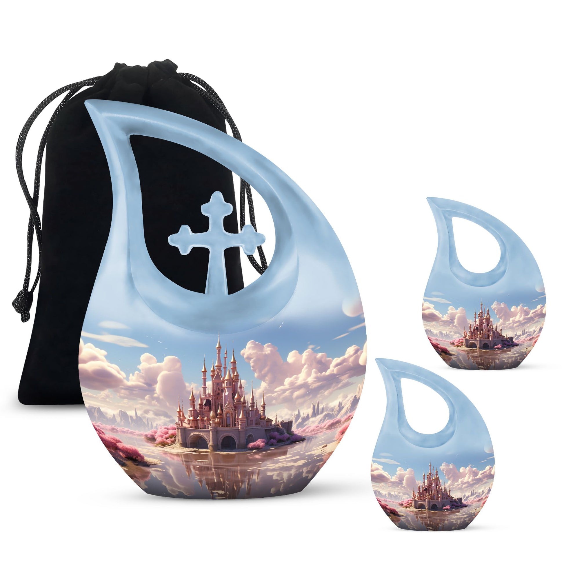 10-inch Cotton Cloud Castle urn