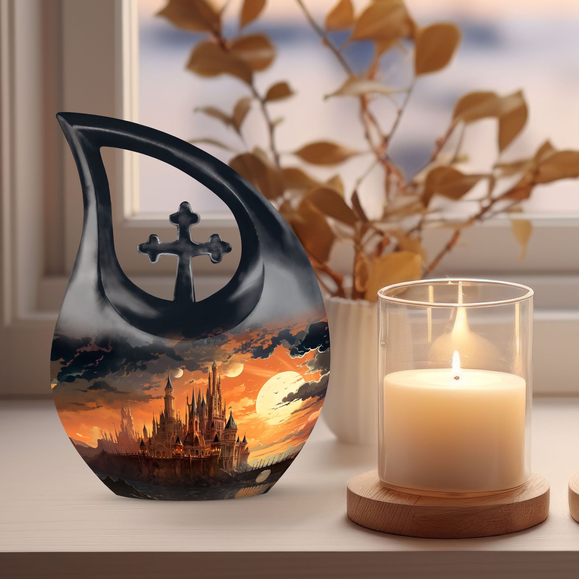 10-inch Twilight Castle Urn, 