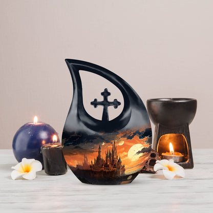 10-inch Twilight Castle Urn, 