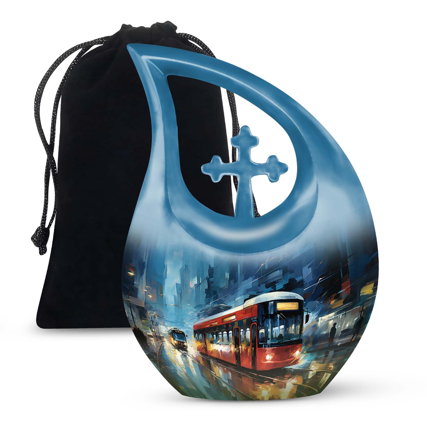 10-Inch City Pulse Rush Urn, 