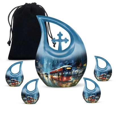 10-Inch City Pulse Rush Urn, 