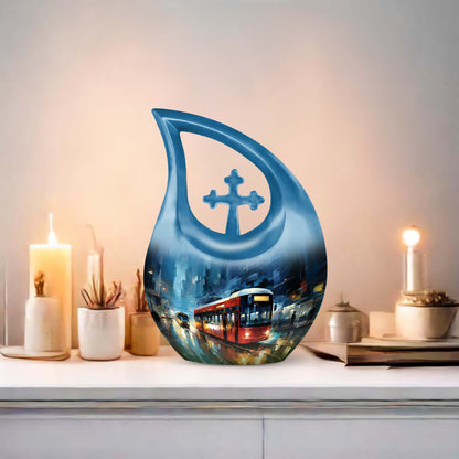 10-Inch City Pulse Rush Urn, 