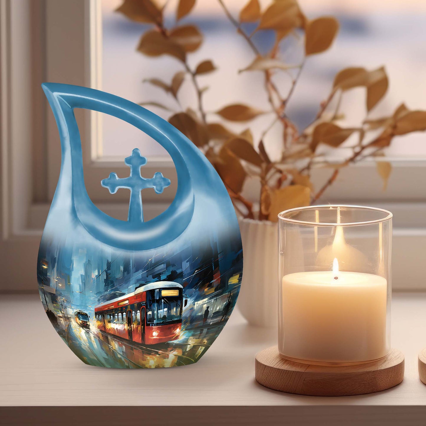 10-Inch City Pulse Rush Urn, 