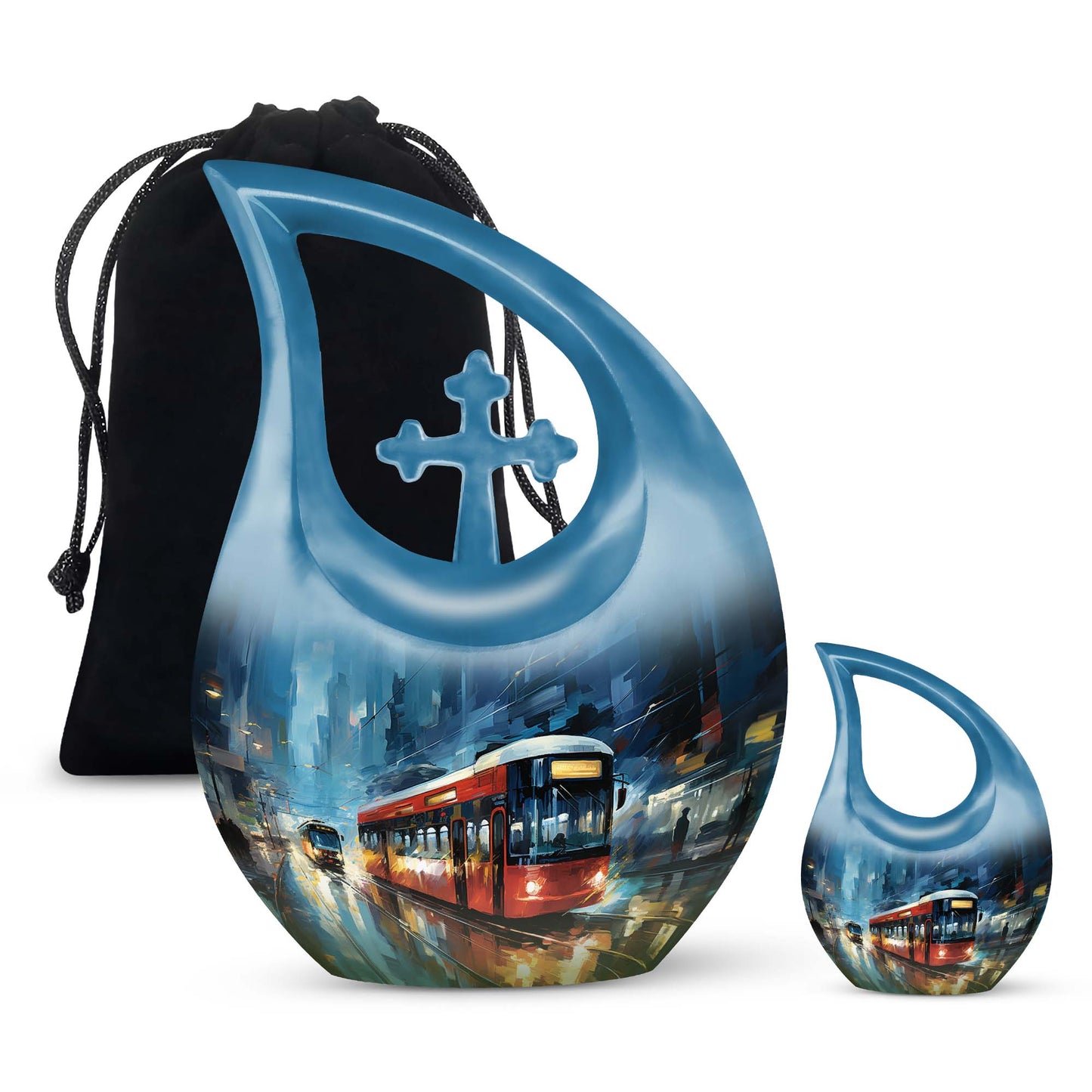 10-Inch City Pulse Rush Urn, 