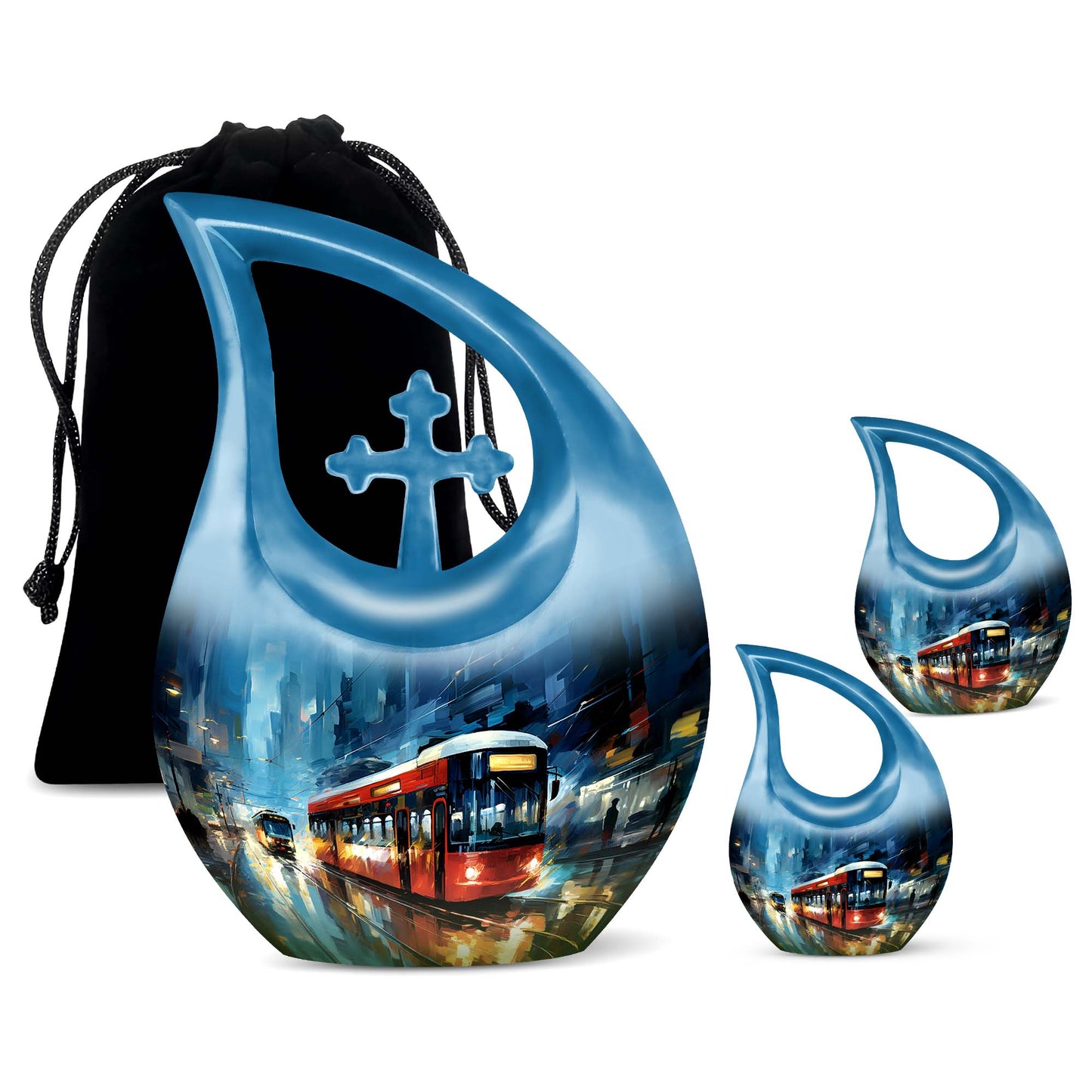 10-Inch City Pulse Rush Urn, 