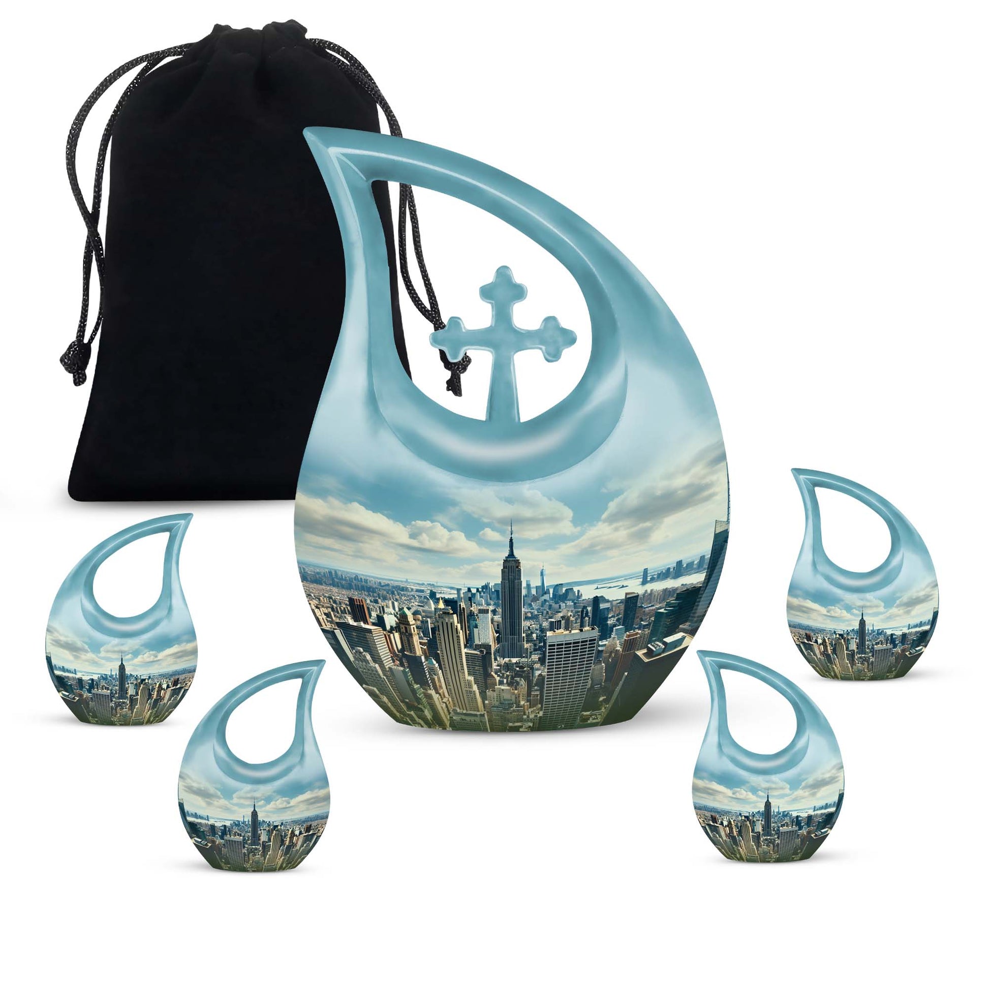 10 Inch New York City Urn 