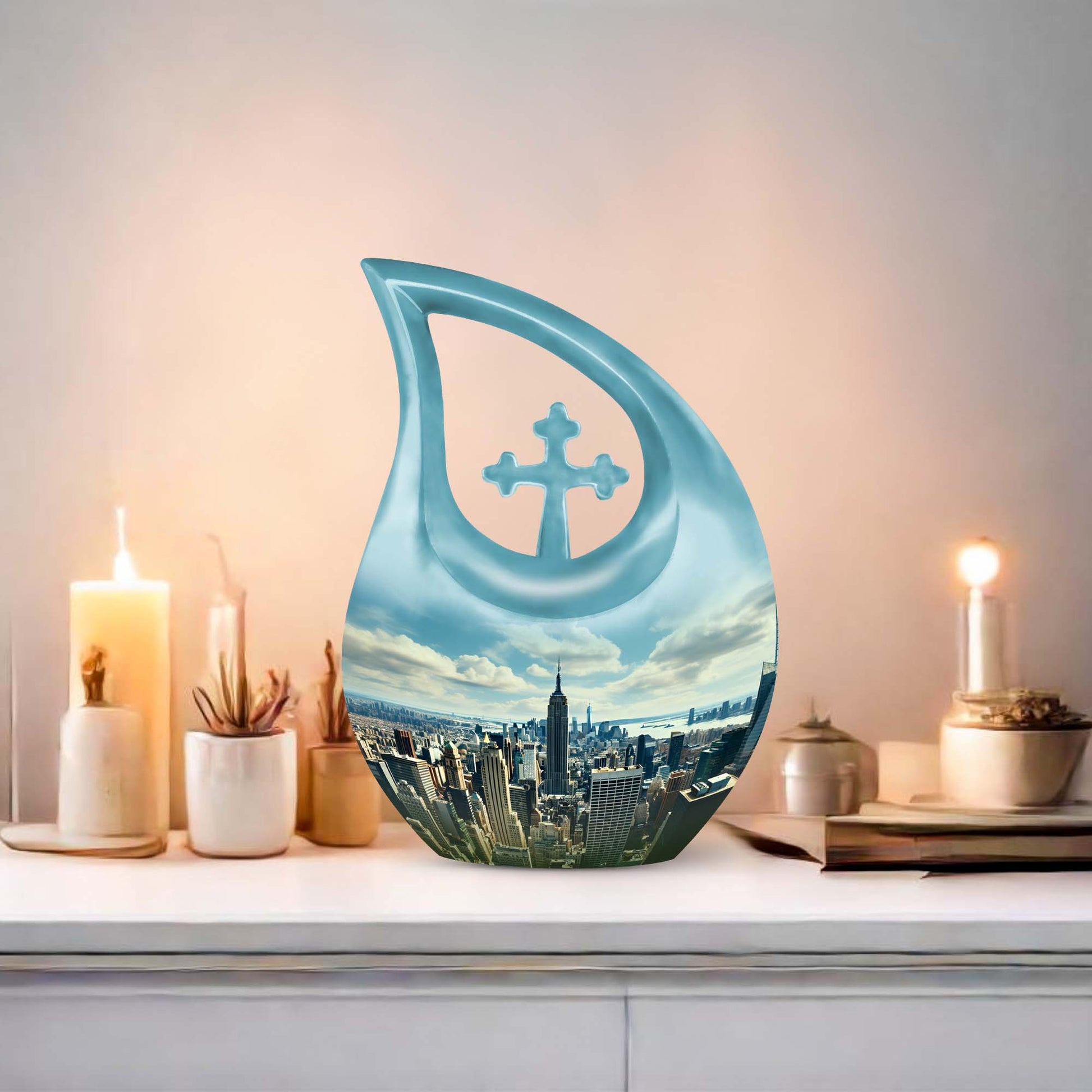 10 Inch New York City Urn 