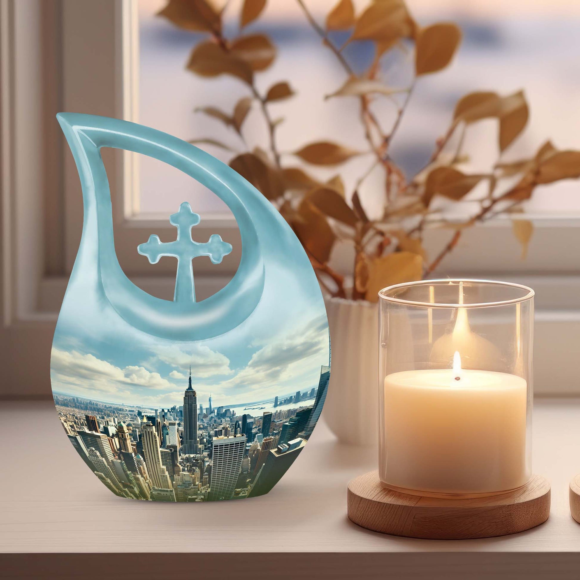 10 Inch New York City Urn 