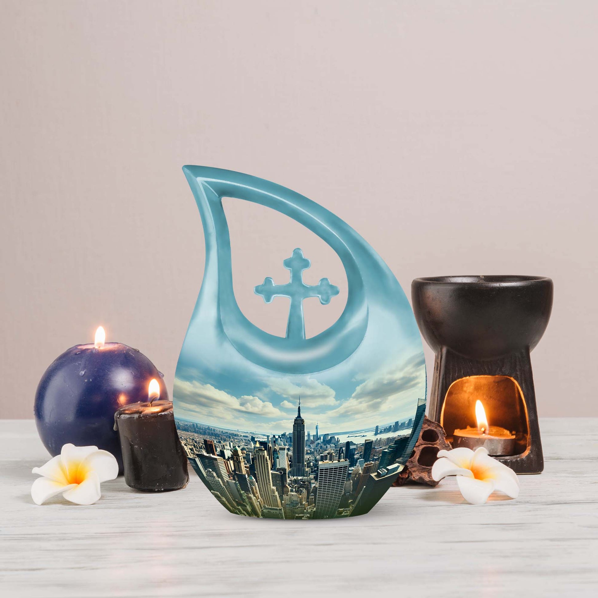 10 Inch New York City Urn 