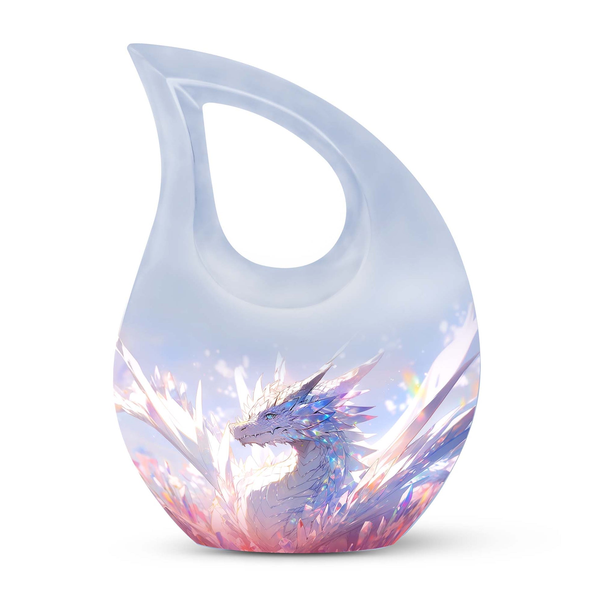 The Crystal Dragon Metal Memorial Urn 