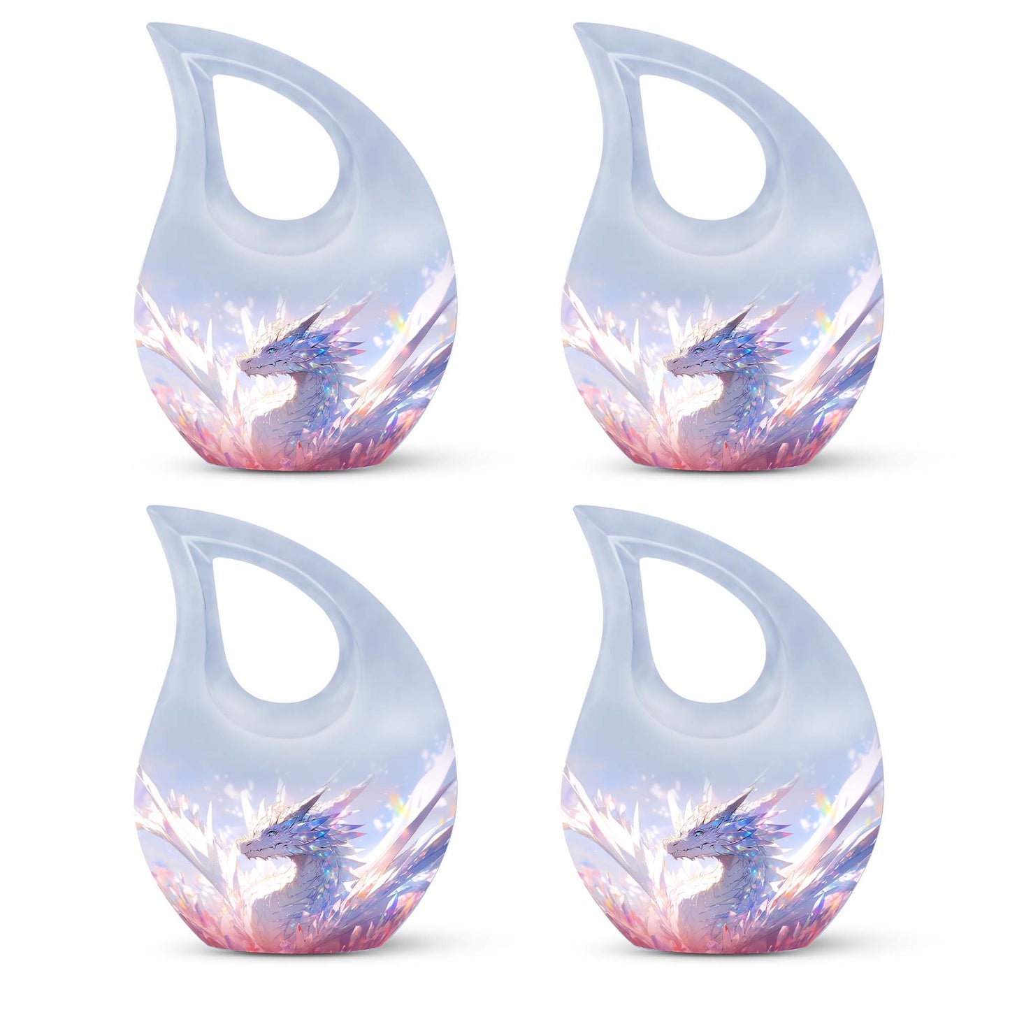 The Crystal Dragon Metal Memorial Urn 