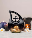 Golden Dragon's Cross Drop Urn for Mom