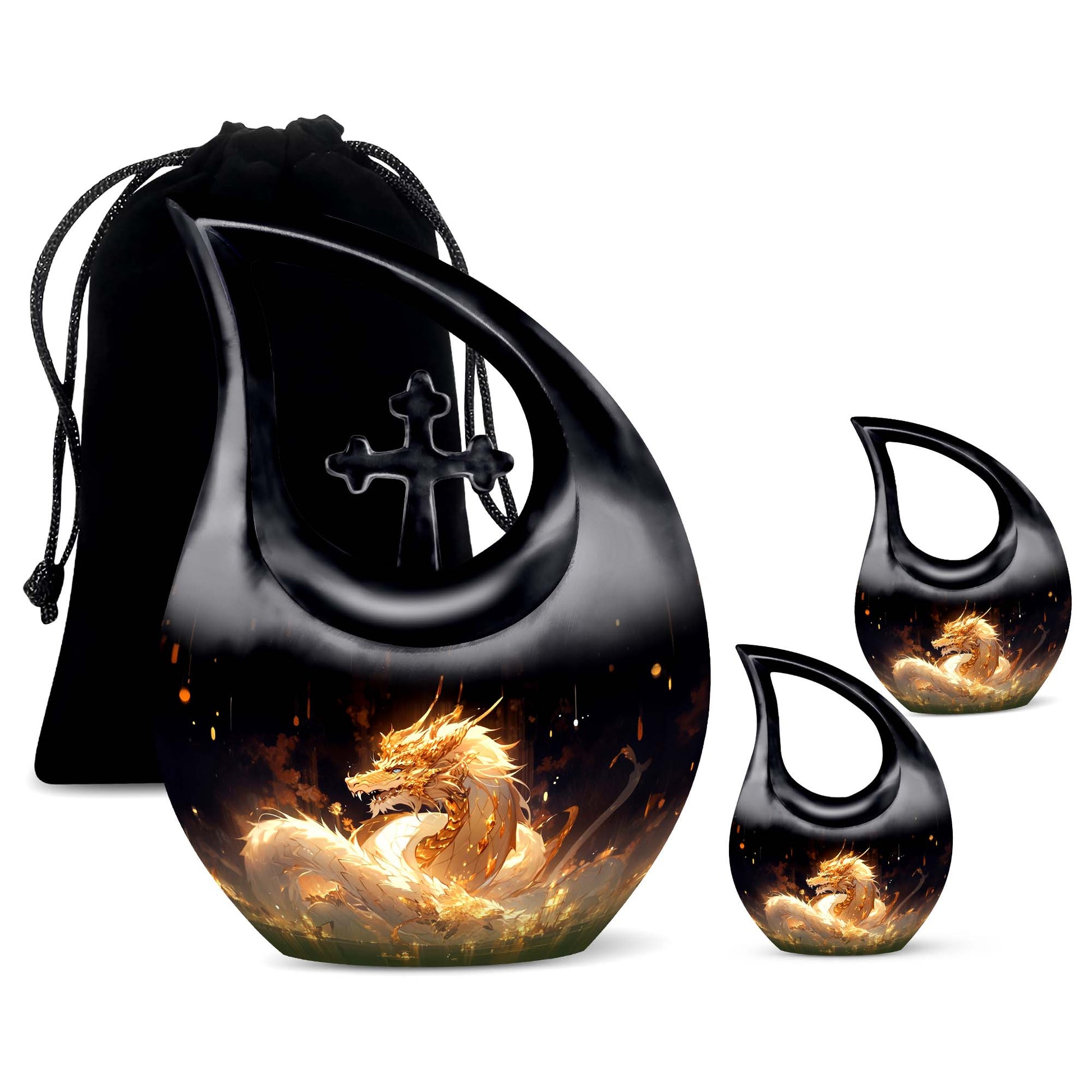  Dragon Urn Large Urn With 4 Keepsake Urn