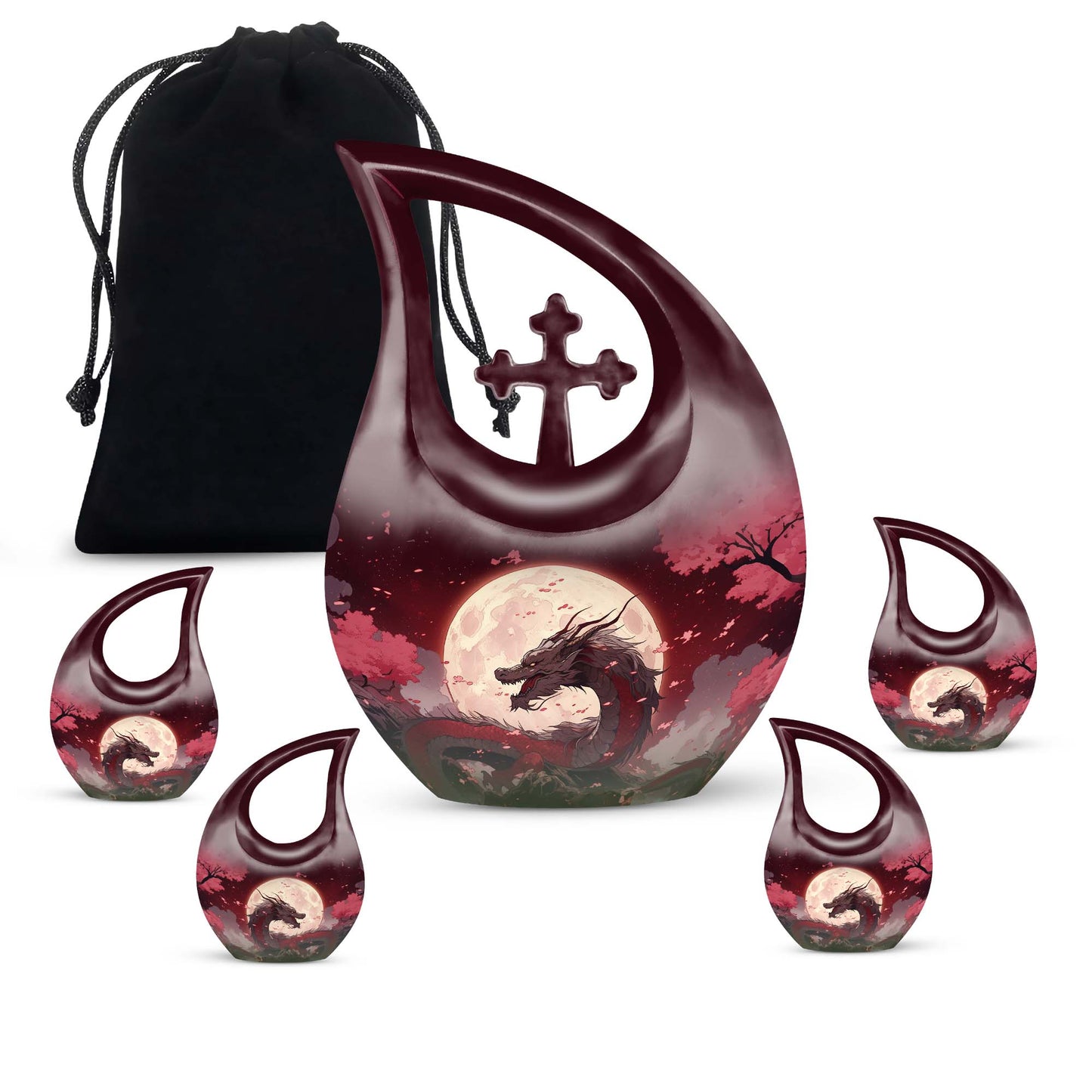  Dragon Urn Large Urn 10  Inch