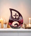 Crimson Moonrise Theme Urn