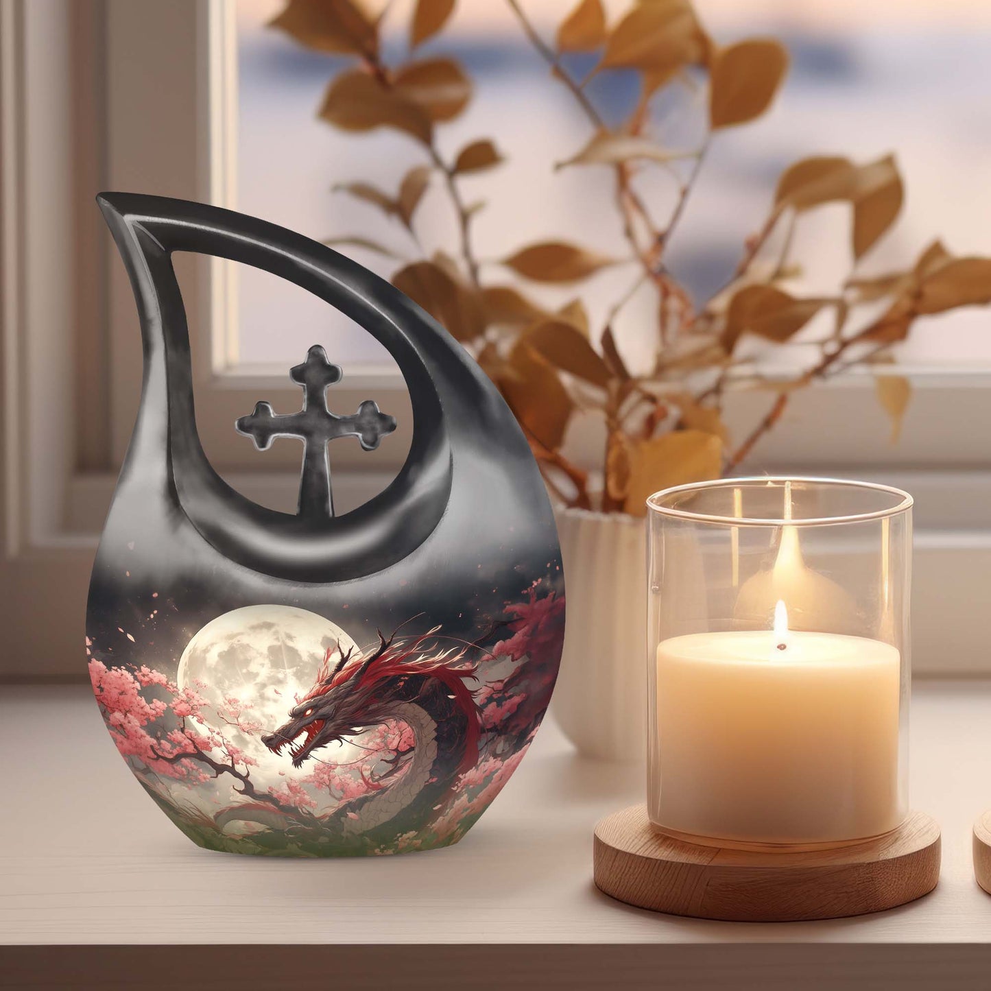 Moonlit Blossom The Urn