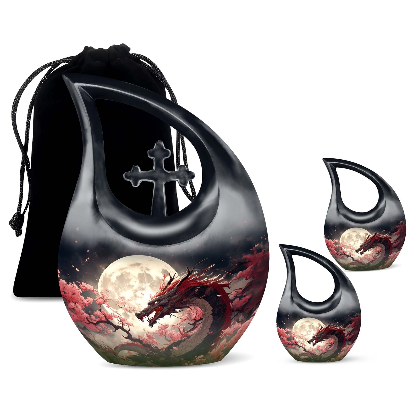  Dragon Urn Large Urn With 4 Keepsake Urn