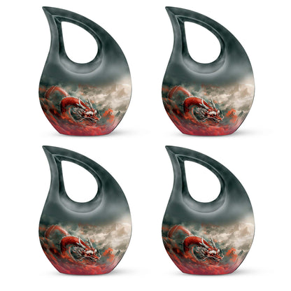 Large Vermilion Dragon's Urn 