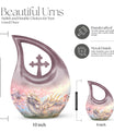 Blossoming Guardian memorial urn