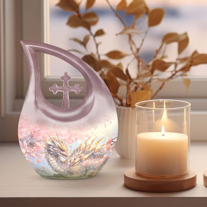 Blossoming Guardian memorial urn