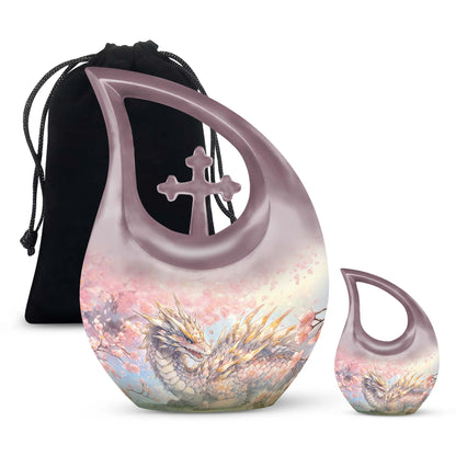 Blossoming Guardian memorial urn