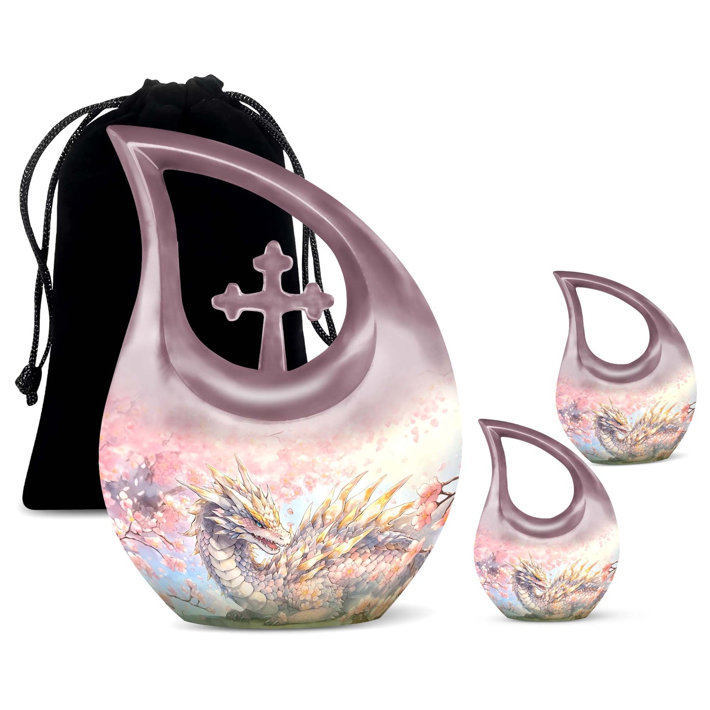 Blossoming Guardian memorial urn